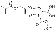 1H-Indole-1-carboxylic acid, 2-borono-5-[[[dimethyl(1-methylethyl)silyl]oxy]methyl]-, 1-(1,1-dimethylethyl) ester (9CI) CAS#: 503045-89-4