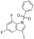 1H-Indole, 5,7-difluoro-3-iodo-1-(phenylsulfonyl)- CAS#: 500139-01-5