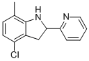 1H-Indole,4-chloro-2,3-dihydro-7-methyl-2-(2-pyridinyl)-(9CI) CAS#: 594820-93-6