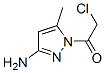 1H-Pyrazol-3-amine, 1-(chloroacetyl)-5-methyl- (9CI) CAS#: 453576-50-6