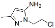 1H-Pyrazol-5-amine,  1-(2-chloroethyl)-3-methyl- CAS#: 55211-81-9