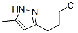 1H-Pyrazole, 3-(3-chloropropyl)-5-methyl- CAS#: 57245-86-0