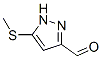 1H-Pyrazole-3-carboxaldehyde, 5-(methylthio)- (9CI) CAS#: 569657-30-3