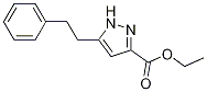 1H-Pyrazole-3-carboxylic acid, 5-(2-phenylethyl)-, ethyl ester CAS#: 595610-47-2
