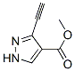 1H-Pyrazole-4-carboxylic acid, 3-ethynyl-, methyl ester (9CI) CAS#: 551943-44-3