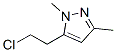 1H-Pyrazole,  5-(2-chloroethyl)-1,3-dimethyl- CAS#: 54055-32-2