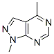 1H-Pyrazolo[3,4-d]pyrimidine, 1,4-dimethyl- (9CI) CAS#: 53645-62-8
