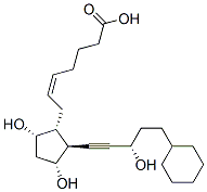 [1R-[1alpha(Z),2beta(S*),3alpha,5alpha]]-7-[2-(5-cyclohexyl-3-hydroxypent-1-ynyl)-3,5-dihydroxycyclopentyl]hept-5-enoic acid CAS#: 59476-65-2