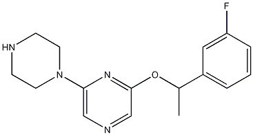 2-[1-(3-Fluorophenyl)ethoxy]-6-(1-piperazinyl)pyrazine CAS#: 426829-20-1