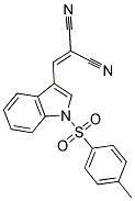 2-((1-[(4-METHYLPHENYL)SULFONYL]-1H-INDOL-3-YL)METHYLENE)MALONONITRILE CAS#: 477848-99-0