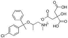 [2-[1-(4-chlorophenyl)-1-phenylethoxy]propyl]dimethylammonium dihydrogen 2-hydroxypropane-1,2,3-tricarboxylate CAS#: 5964-37-4