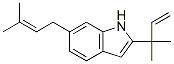 2-(1,1-Dimethyl-2-propenyl)-6-(3-methyl-2-butenyl)-1H-indole CAS#: 55045-00-6
