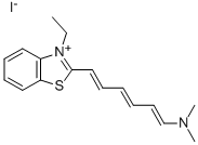 2-[(1E,3E,5E)-6-(DIMETHYLAMINO)HEXA-1,3,5-TRIENYL]-3-ETHYL-1,3-BENZOTHIAZOL-3-IUM IODIDE CAS#: 52231-50-2