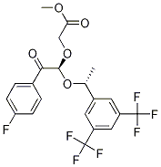 2-[(1S)-1-[(1R)-1-[3,5-Bis(trifluoroMethyl)phenyl]ethoxy]-2-(4-fluorophenyl)-2-oxoethoxy]acetic Acid Methyl Ester CAS#: 419574-29-1