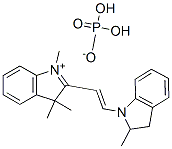 2-[2-(2,3-dihydro-2-methyl-1H-indol-1-yl)vinyl]-1,3,3-trimethyl-3H-indolium dihydrogen phosphate CAS#: 59737-18-7