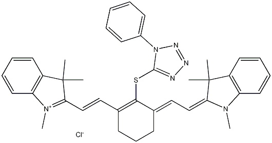 2-[2-[3-[2-(1,3-Dihydro-1,3,3-trimethyl-2H-indol-2-ylidene)ethylidene]-2-[(1-phenyl-1H-tetrazol-5-yl)thio]-1-cyclohexen-1-yl]ethenyl]-1,3,3-trimethyl-3H-indolium chloride CAS#: 440102-72-7