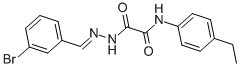 2-[2-(3-bromobenzylidene)hydrazino]-N-(4-ethylphenyl)-2-oxoacetamide CAS#: 505061-73-4