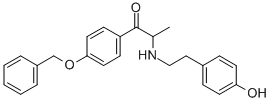 2-[[2-(4-HYDROXYPHENYL)ETHYL]AMINO]-1-[4-(PHENYLMETHOXY)PHENYL]-1-PROPANONE CAS#: 52446-73-8
