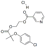 2-[2-(4-chlorophenoxy)-2-methylpropionyloxy]ethyl nicotinate hydrochloride CAS#: 56775-91-8