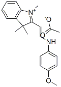 2-[2-[(4-methoxyphenyl)amino]vinyl]-1,3,3-trimethyl-3H-indolium acetate CAS#: 59737-02-9