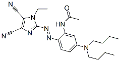 2-[2-(Acetylamino)-4-(dibutylamino)phenylazo]-1-ethyl-1H-imidazole-4,5-dicarbonitrile CAS#: 57563-19-6