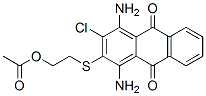 2-[[2-(Acetyloxy)ethyl]thio]-1,4-diamino-3-chloro-9,10-anthracenedione CAS#: 58065-30-8