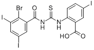 2-[[[(2-BROMO-3,5-DIIODOBENZOYL)AMINO]THIOXOMETHYL]AMINO]-5-IODO-BENZOIC ACID CAS#: 535947-89-8