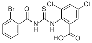 2-[[[(2-BROMOBENZOYL)AMINO]THIOXOMETHYL]AMINO]-3,5-DICHLORO-BENZOIC ACID CAS#: 535955-79-4