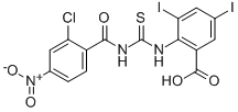 2-[[[(2-CHLORO-4-NITROBENZOYL)AMINO]THIOXOMETHYL]AMINO]-3,5-DIIODO-BENZOIC ACID CAS#: 532953-29-0