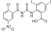 2-[[[(2-CHLORO-5-NITROBENZOYL)AMINO]THIOXOMETHYL]AMINO]-3,5-DIIODO-BENZOIC ACID CAS#: 535978-00-8