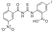 2-[[[(2-CHLORO-5-NITROBENZOYL)AMINO]THIOXOMETHYL]AMINO]-5-IODO-BENZOIC ACID CAS#: 532433-00-4