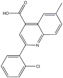 2-(2-CHLOROPHENYL)-6-METHYLQUINOLINE-4-CARBOXYLICACID CAS#: 522598-05-6