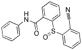 2-[(2-CYANOPHENYL)SULFINYL]-N-PHENYLBENZENECARBOXAMIDE CAS#: 477710-70-6