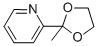 2-(2-METHYL-1,3-DIOXOLAN-2-YL)PYRIDINE CAS#: 49669-15-0