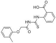 2-[[[[(2-METHYLPHENOXY)ACETYL]AMINO]THIOXOMETHYL]AMINO]-BENZOIC ACID CAS#: 461415-70-3