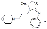 2-[(2-Methylphenyl)imino]-3-[3-(4-morpholinyl)propyl]-4-thiazolidinone CAS#: 55469-57-3