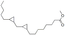 2-[(2-Pentylcyclopropyl)methyl]cyclopropaneoctanoic acid methyl ester CAS#: 56687-67-3