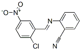 2-[(2-chloro-5-nitro-phenyl)methylideneamino]benzonitrile CAS#: 5281-84-5