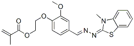 2-[2-methoxy-4-[[(3-methyl-3H-benzothiazol-2-ylidene)hydrazono]methyl]phenoxy]ethyl methacrylate CAS#: 47660-35-5
