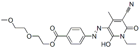 2-(2-methoxyethoxy)ethyl 4-[(5-cyano-1-ethyl-1,6-dihydro-2-hydroxy-4-methyl-6-oxopyridin-3-yl)azo]benzoate CAS#: 49744-26-5