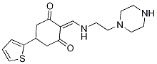 2-{[(2-piperazin-1-ylethyl)amino]methylene}-5-thien-2-ylcyclohexane-1,3-dione CAS#: 432519-44-3