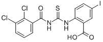 2-[[[(2,3-DICHLOROBENZOYL)AMINO]THIOXOMETHYL]AMINO]-5-IODO-BENZOIC ACID CAS#: 535937-08-7