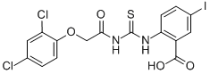 2-[[[[(2,4-DICHLOROPHENOXY)ACETYL]AMINO]THIOXOMETHYL]AMINO]-5-IODO-BENZOIC ACID CAS#: 535955-51-2