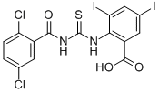 2-[[[(2,5-DICHLOROBENZOYL)AMINO]THIOXOMETHYL]AMINO]-3,5-DIIODO-BENZOIC ACID CAS#: 532415-27-3