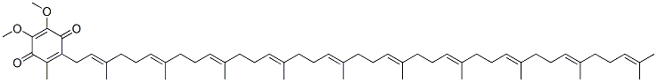 2-[(2E,6E,10E,14E,18E,22E,26E,30E,34E)-3,7,11,15,19,23,27,31,35,39-decamethyltetraconta-2,6,10,14,18,22,26,30,34,38-decaenyl]-5,6-dimethoxy-3-methyl-cyclohexa-2,5-diene-1,4-dione CAS#: 55870-43-4