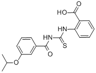 2-[[[[3-(1-METHYLETHOXY)BENZOYL]AMINO]THIOXOMETHYL]AMINO]-BENZOIC ACID CAS#: 462096-93-1