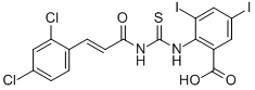 2-[[[[3-(2,4-DICHLOROPHENYL)-1-OXO-2-PROPENYL]AMINO]THIOXOMETHYL]AMINO]-3,5-DIIODO-BENZOIC ACID CAS#: 535940-77-3