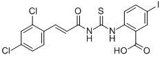 2-[[[[3-(2,4-DICHLOROPHENYL)-1-OXO-2-PROPENYL]AMINO]THIOXOMETHYL]AMINO]-5-IODO-BENZOIC ACID CAS#: 535941-49-2