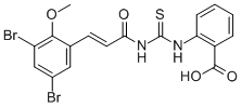 2-[[[[3-(3,5-DIBROMO-2-METHOXYPHENYL)-1-OXO-2-PROPENYL]AMINO]THIOXOMETHYL]AMINO]-BENZOIC ACID CAS#: 532980-61-3
