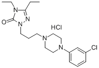 2-[3-[4-(3-chlorophenyl)piperazin-1-yl]propyl]-4,5-diethyl-2,4-dihydro-3H-1,2,4-triazol-3-one monohydrochloride CAS#: 57775-22-1